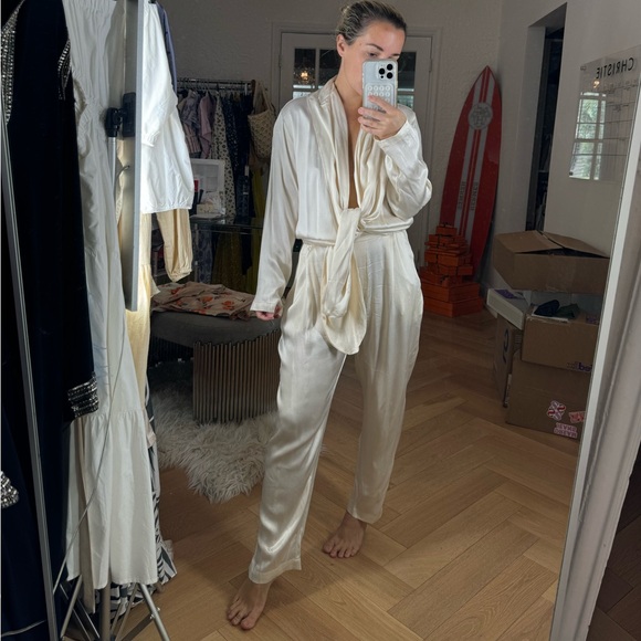 Silk jumpsuit - Picture 3 of 5